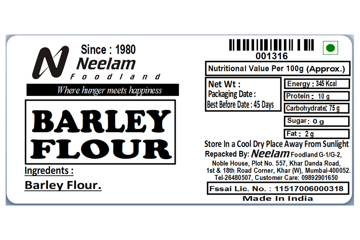Barley Flour/Jau Atta 250 Gm