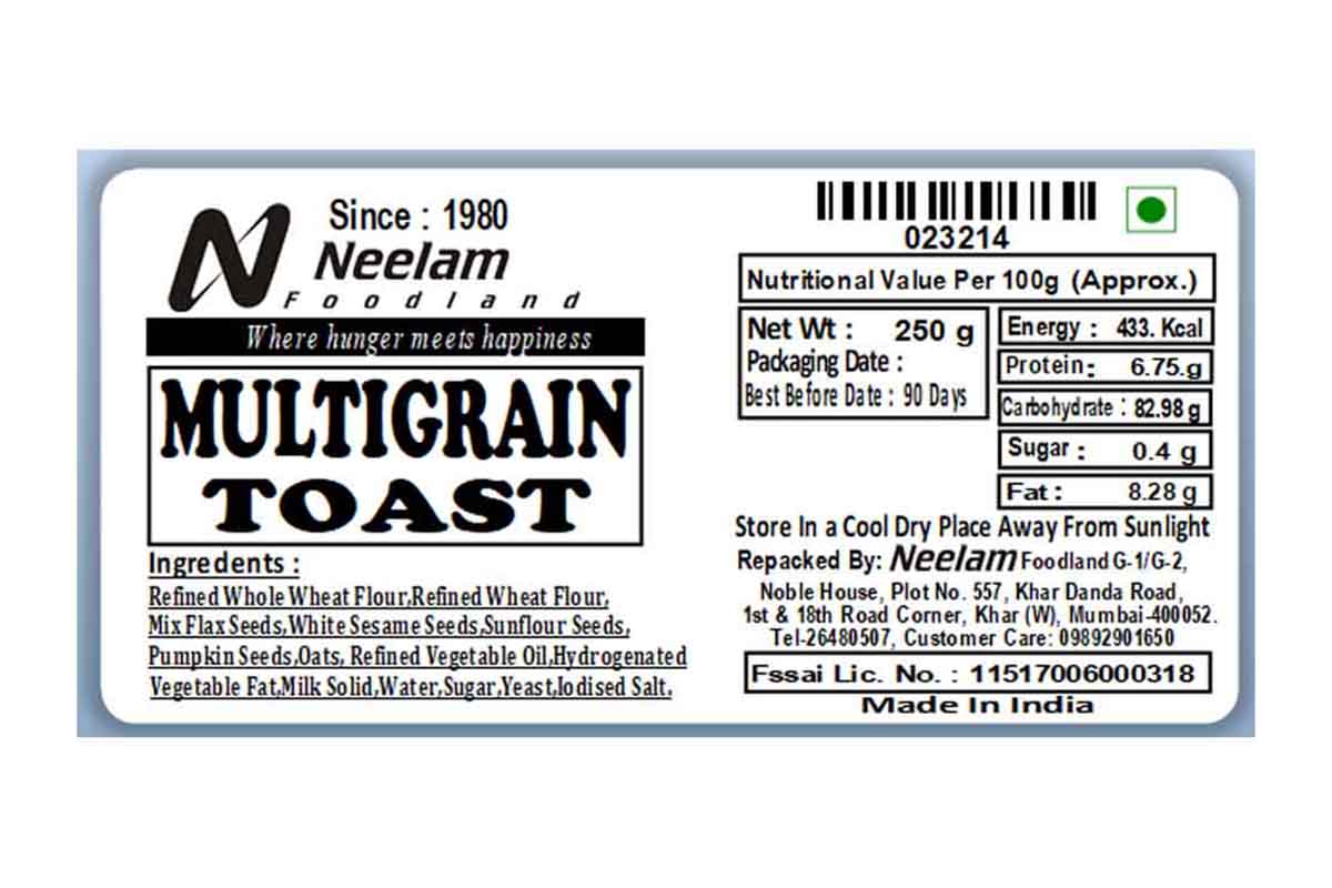 Multigrain Toast 250 Gm