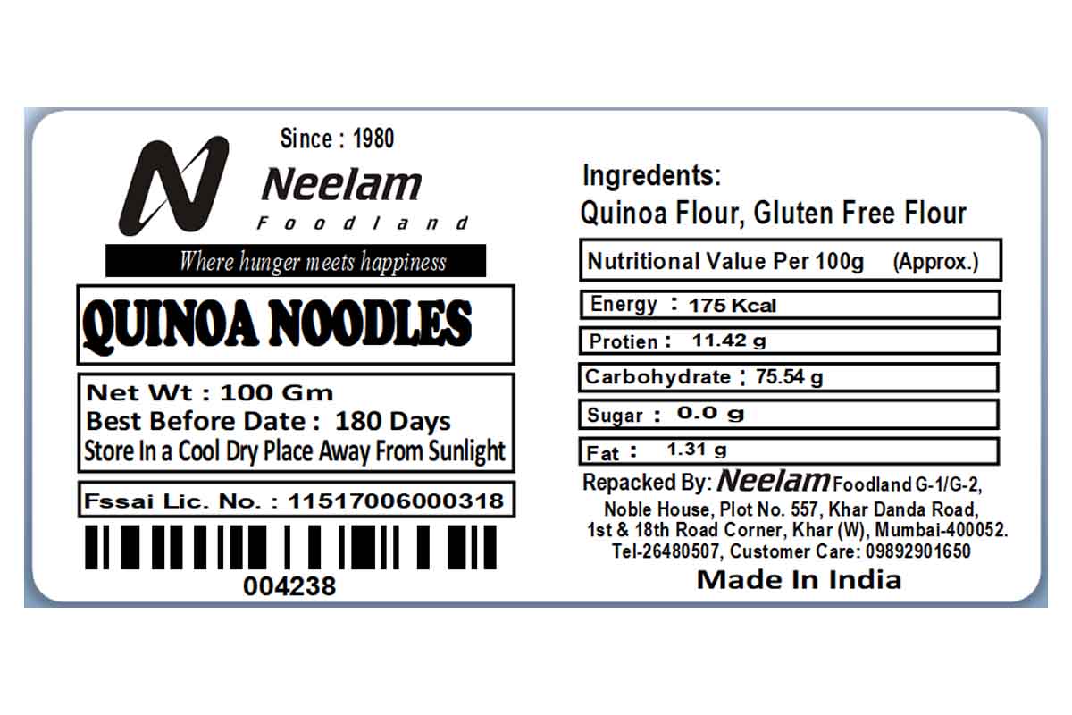 Quinoa Noodles 100 Gm