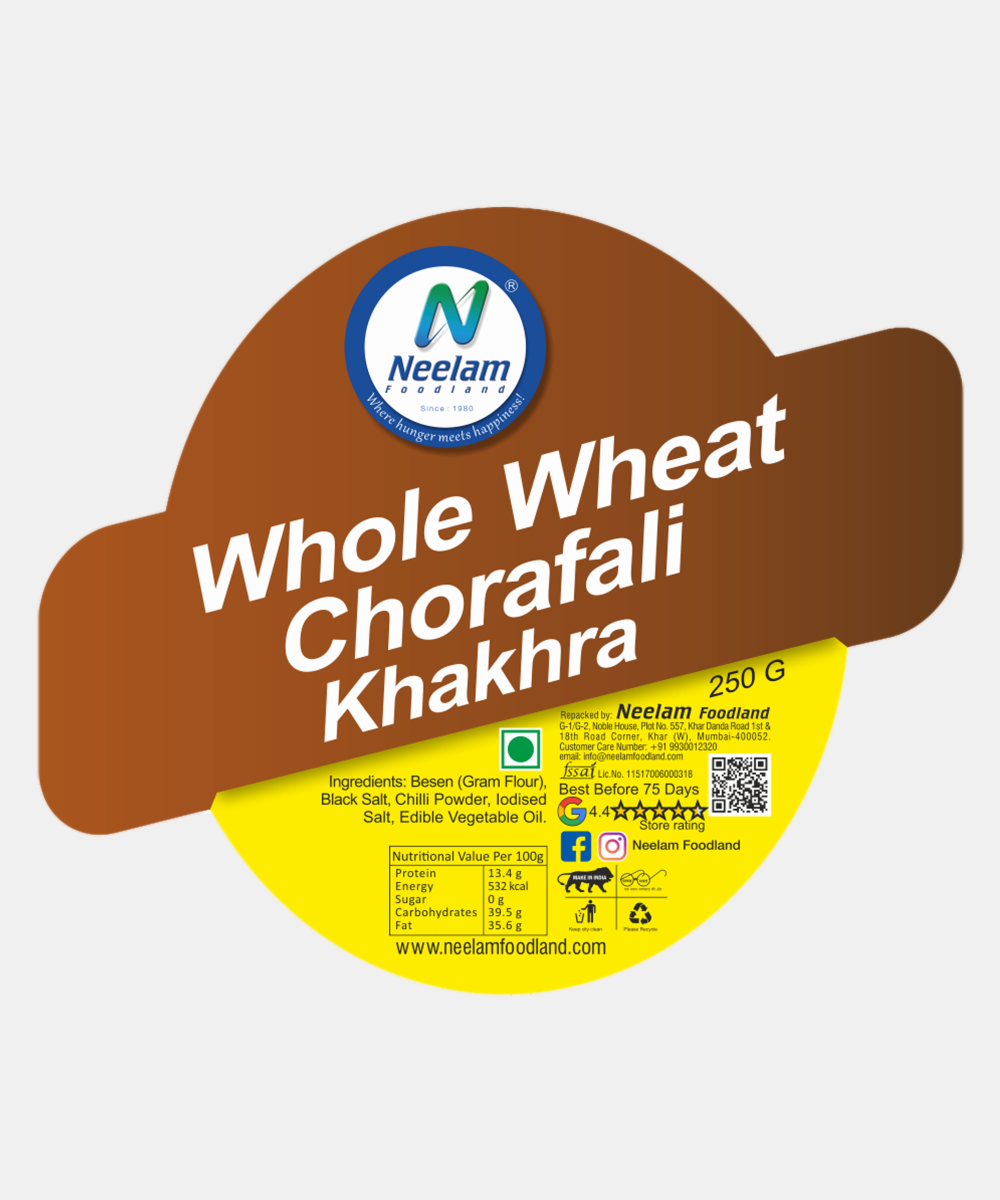 Whole Wheat Chorafali Khakhra 250 Gm