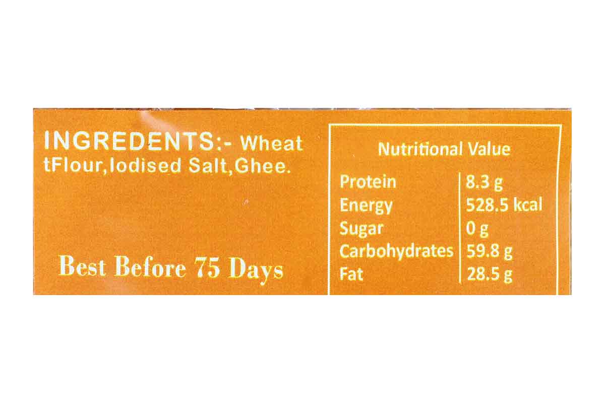 Whole Wheat Nylone Ghee Khakhra 250 Gm