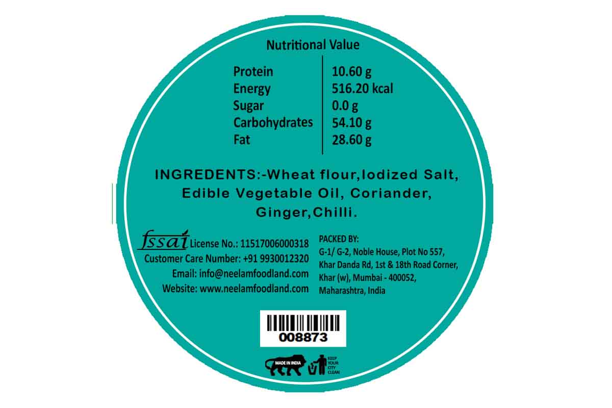 Roasted Coriander Chilli Bhakri 200 Gm