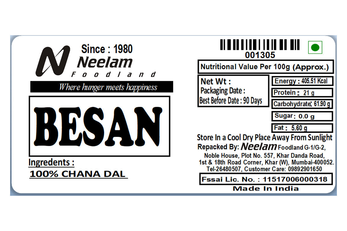 Bengal Gram Flour/Chana Dal Atta/Besan 500 Gm