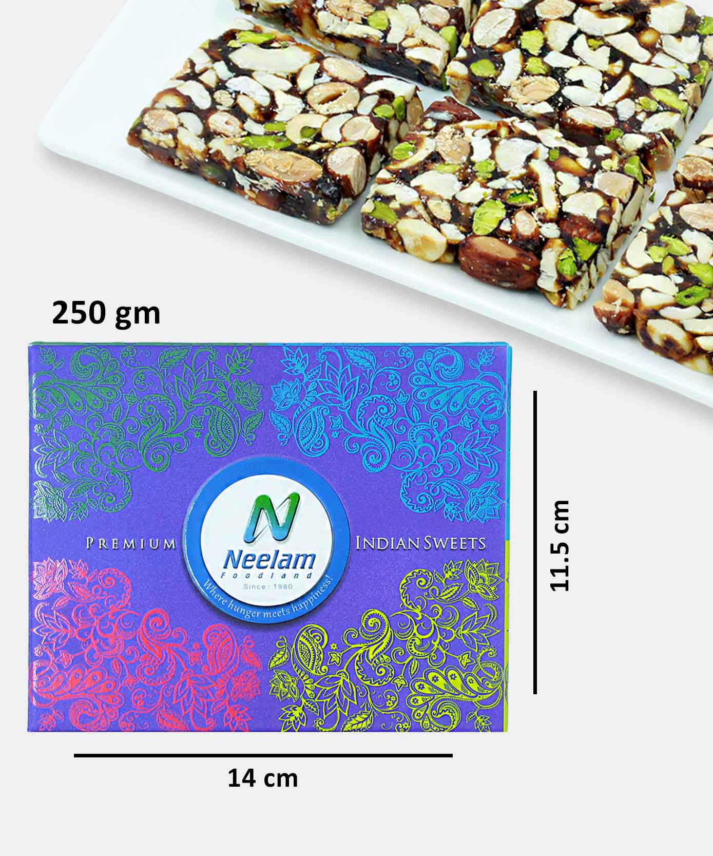 Khajur Bite Sweet ( Sweetened With Honey ) 250 Gm