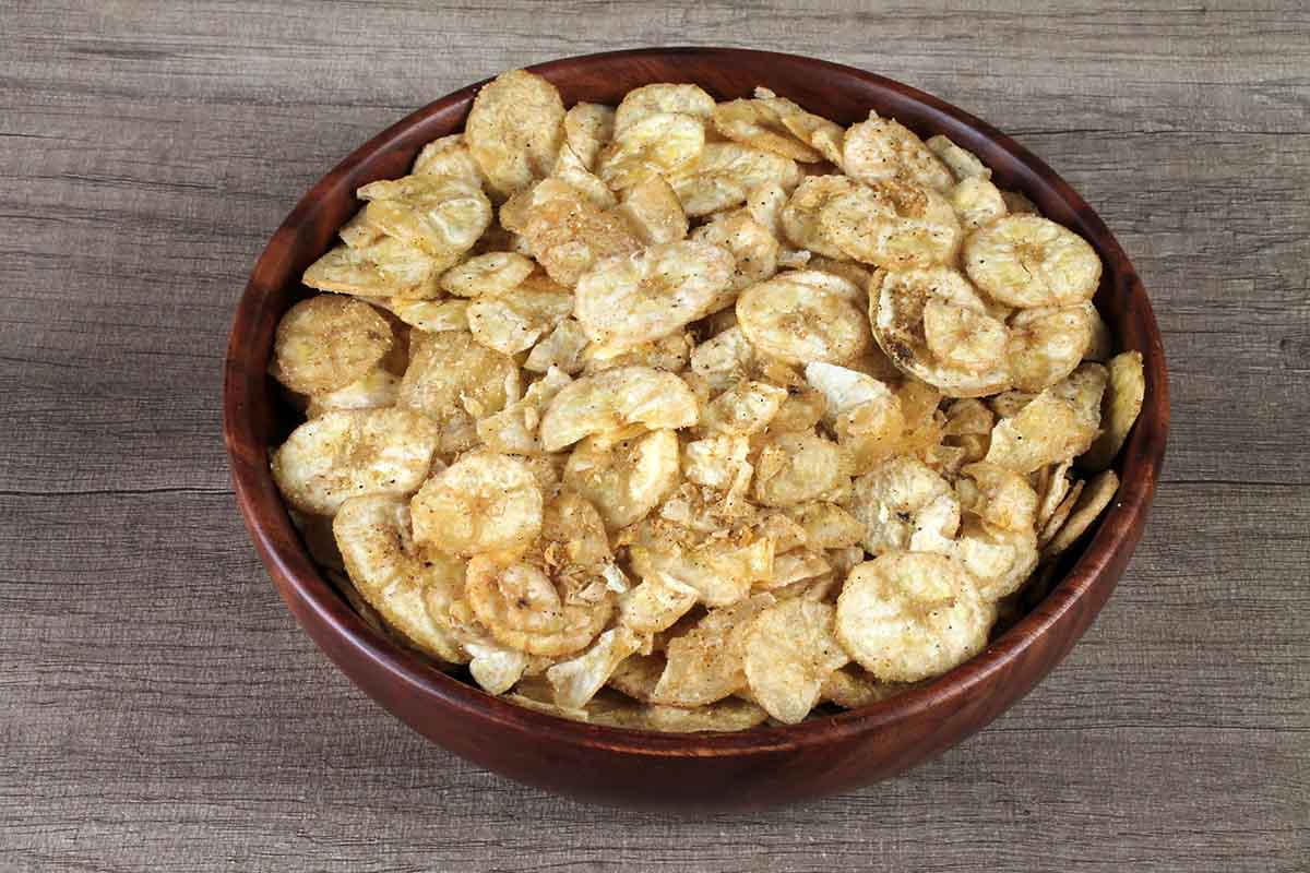 Extra Thin Banana Chips Chunky Chat 200 Gm