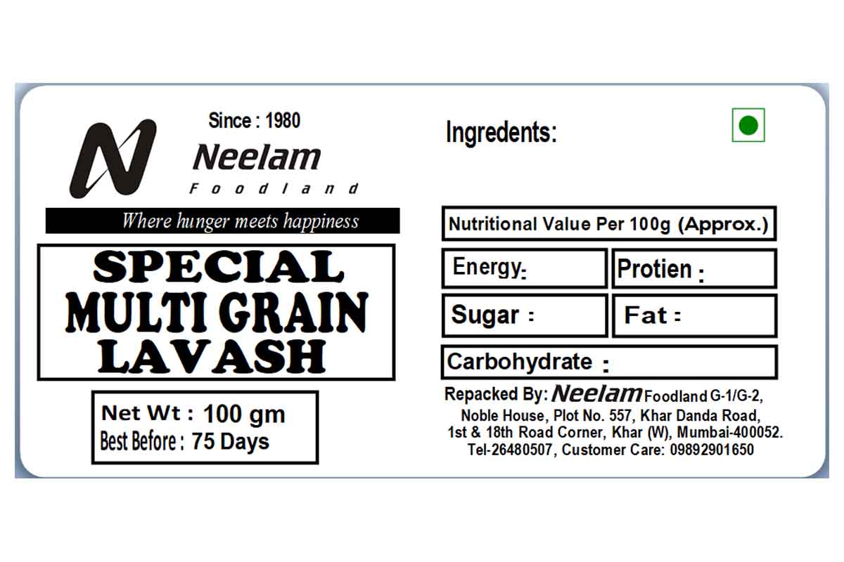 Multigrain Lavash 100 Gm
