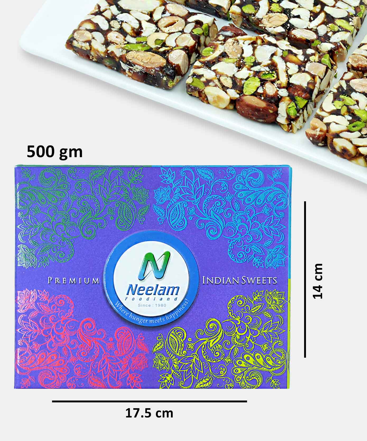 Khajur Bite Sweet ( Sweetened With Honey ) 500 Gm