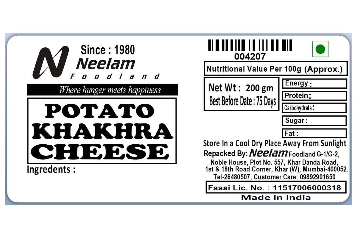 Potato Khakhra Mini Cheese 200 Gm