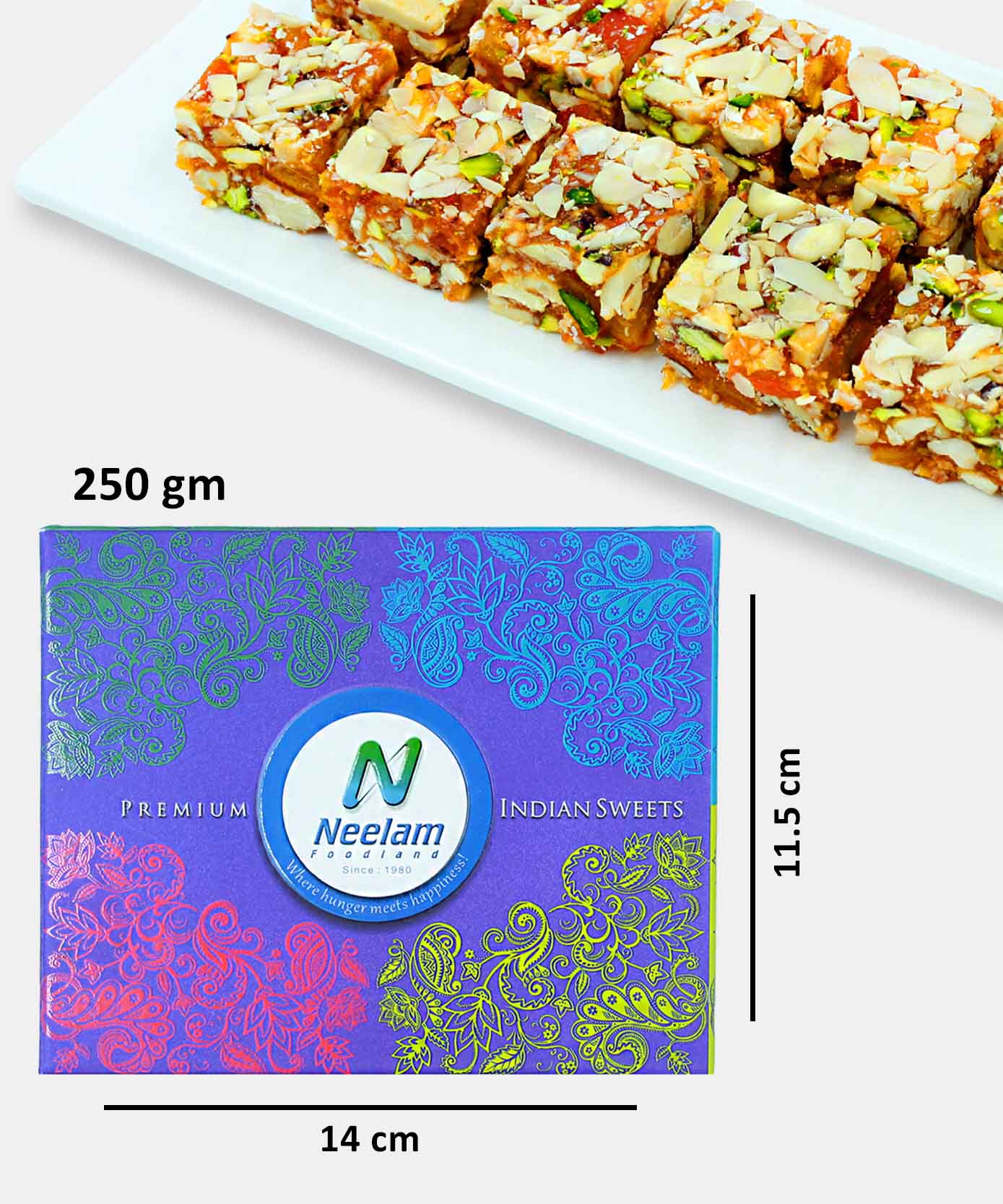 Orange Dryfruit Sweet ( Sweetened With Honey ) 250 Gm