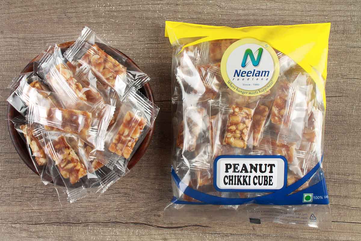 PEANUT CHIKKI CUBES 200 GM