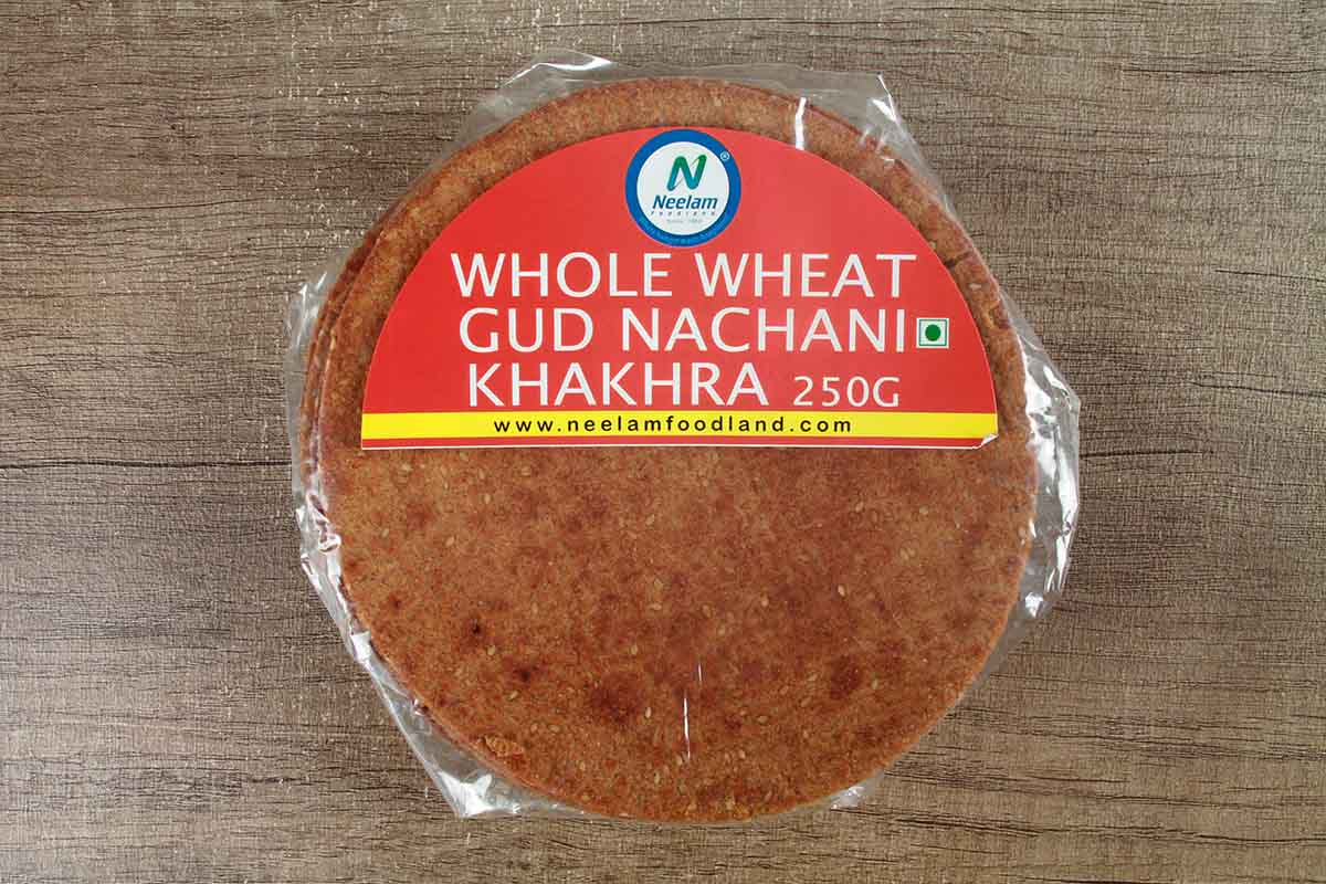 WHOLE WHEAT GUD NACHANI KHAKHRA 250 GM