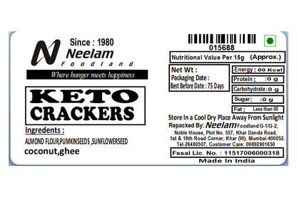 KETO CRACKERS 125 GM