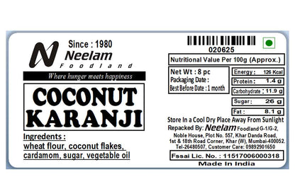 Coconut Karanji 7 Pc