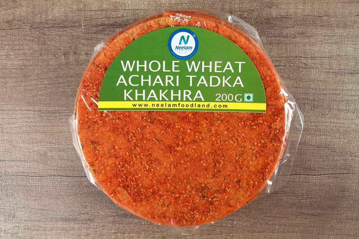 WHOLE WHEAT ACHARI TADKA MASALA KHAKHRA 200 GM