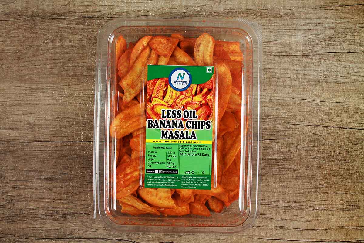 LESS OIL BANANA CHIPS MASALA 200 GM