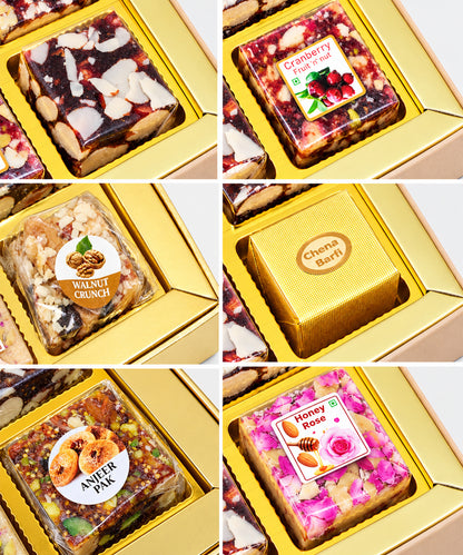 Swarn Vaibhav Diwali Sweet Treasure Box 24 Pieces 530 Gm