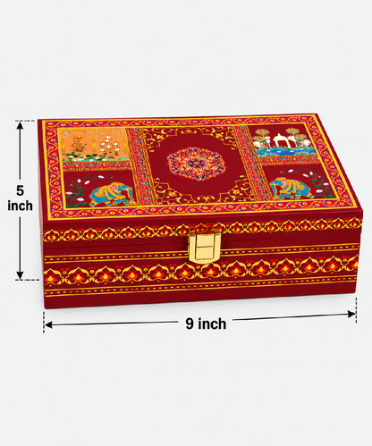 Maroon Gift Hamper 2 Jar  Khokha Box 310 Gm