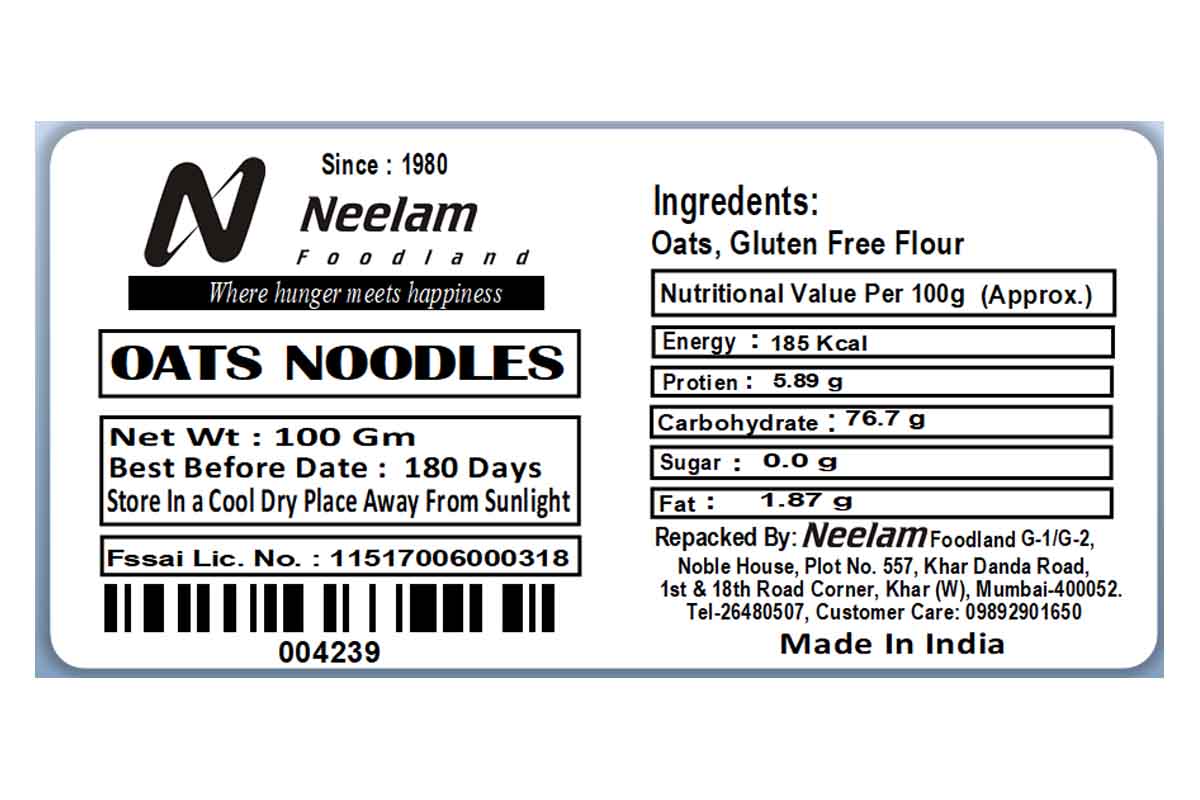 Oats Noodles 100 Gm