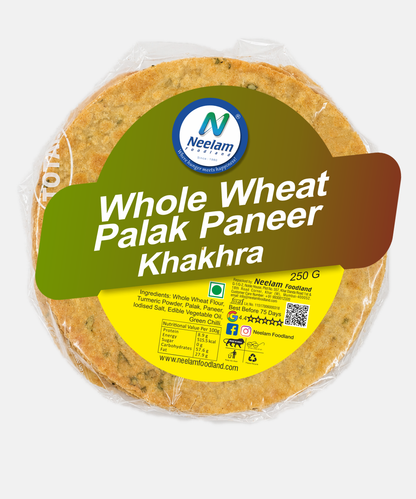 Whole Wheat Palak Paneer Khakhra 250 Gm