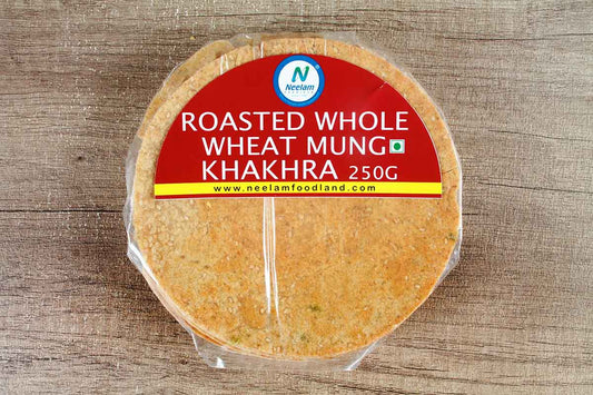 ROASTED WHOLE WHEAT MOONG KHAKHRA 250 GM