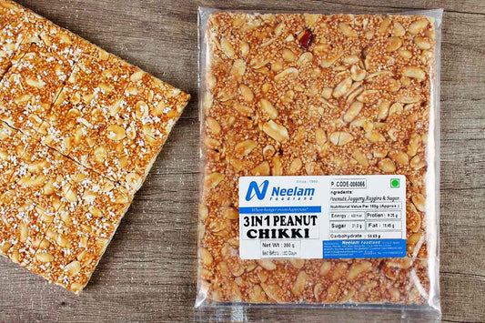 3 IN 1 PEANUT CHIKKI 200 GM