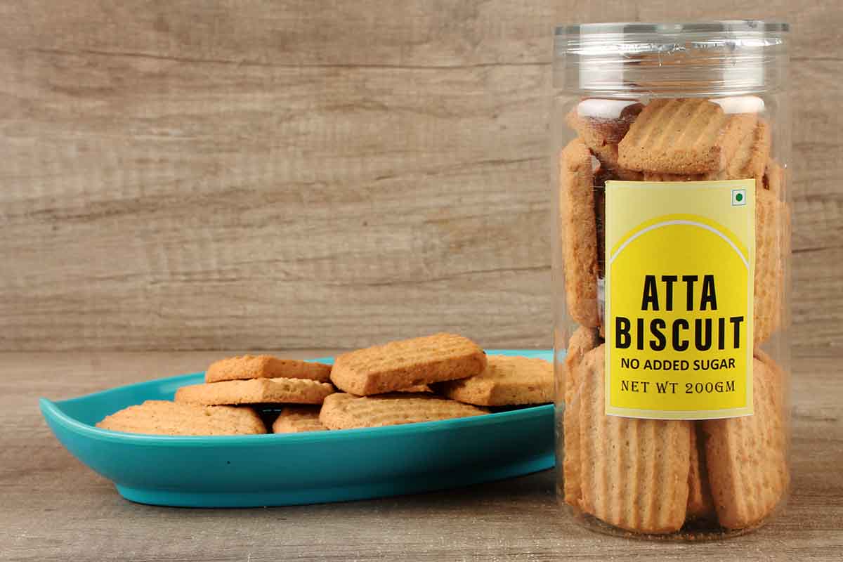 ATTA BISCUITS SUGAR FREE 200 GM