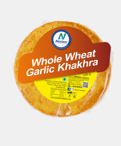 Whole Wheat Garlic Khakhra 250 Gm