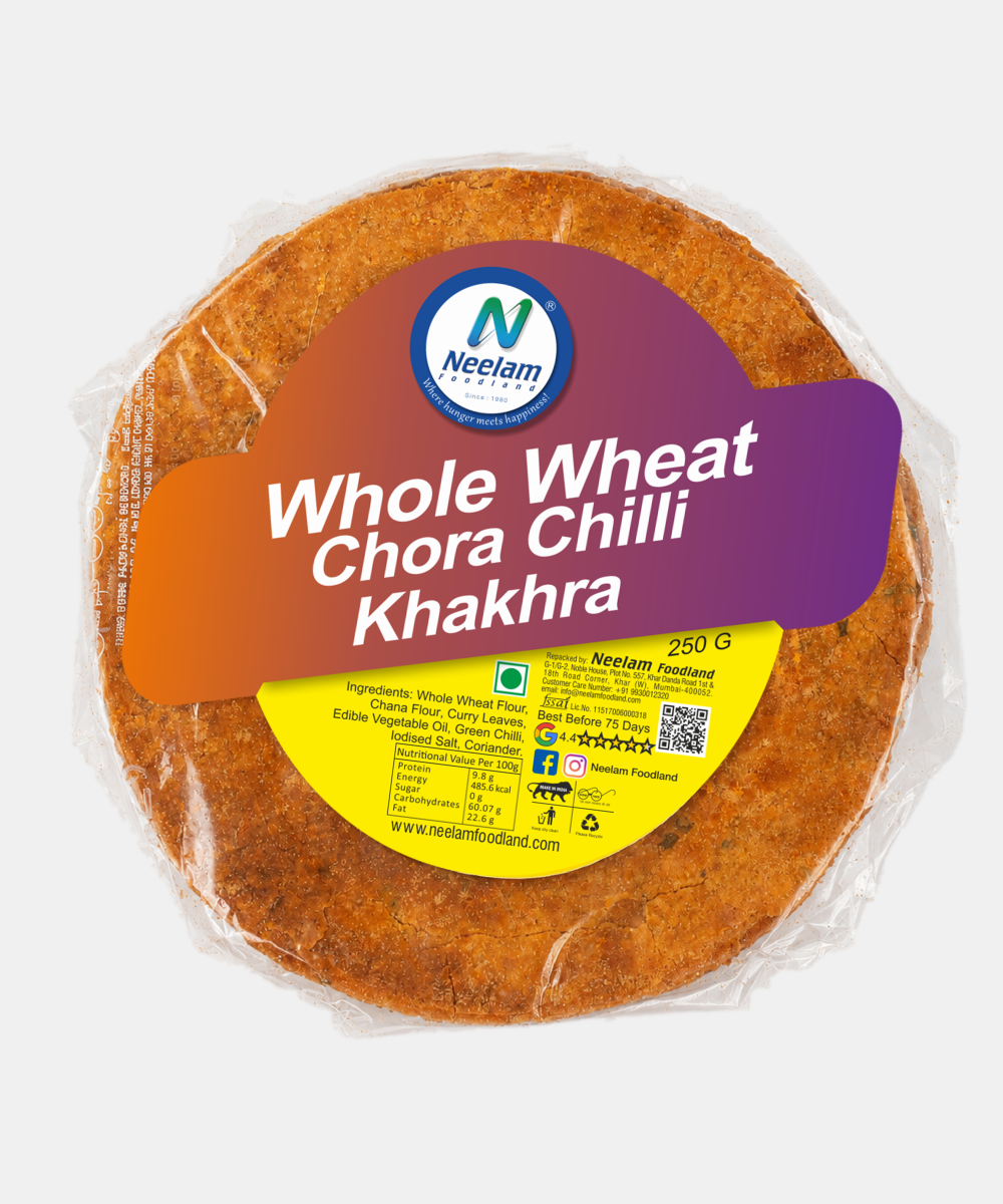 Whole Wheat Chora Chilly Khakhra 250 Gm