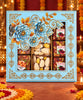 Royal Blue Floral Diwali Sweet Treasures Box 350 Gm