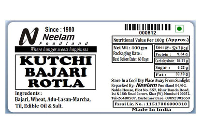 Kutchi Bajra Rotla 500 Gm