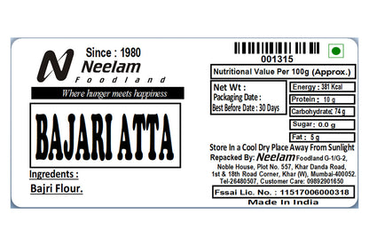 Pearl Millet Flour/Bajra Atta 500 Gm
