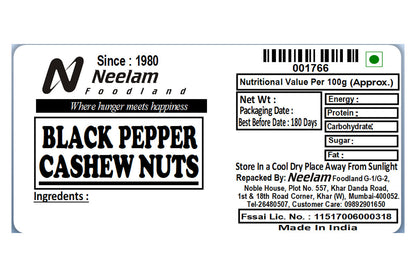 Black Pepper Oven Kaju 500 Gm