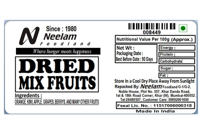 Dried Mix Fruits Tray 200 Gm