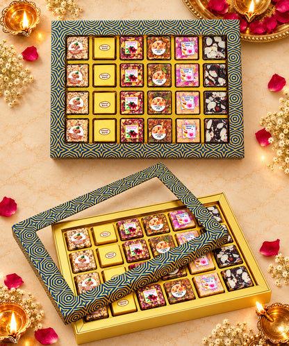 Swarn Vaibhav Diwali Sweet Treasure Box 24 Pieces 530 Gm