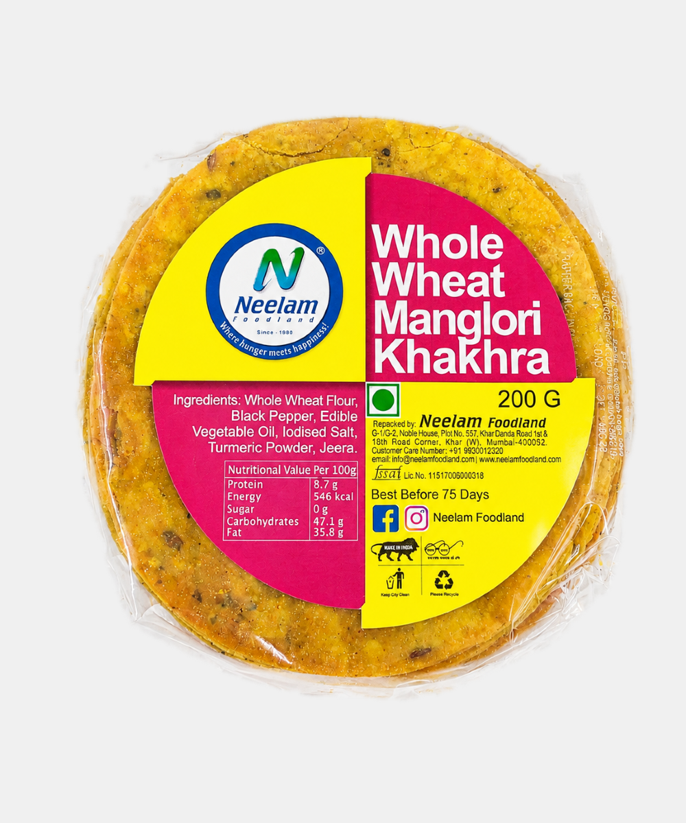 Whole Wheat Manglori Khakhra Mini 200 Gm