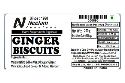 Ginger Biscuits 250 Gm