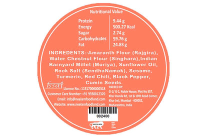 Gluten Free Farali Masala Bhakri 200 Gm