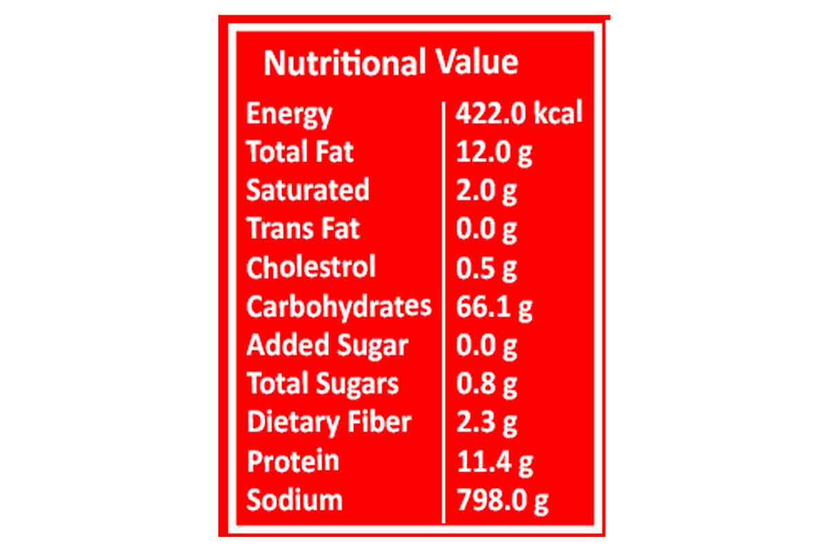 FREEZE DRIED VEG BIRYANI 95