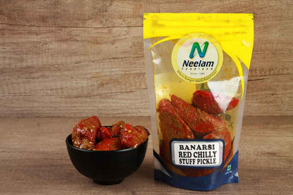 Banarsi Red Stuff Chilly Pickle 250 Gm