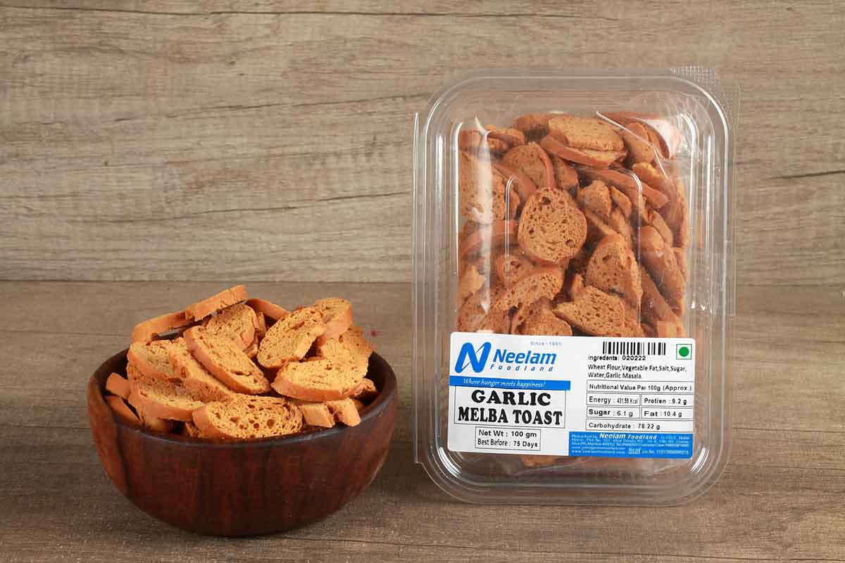 Garlic Melba Toast 100 Gm