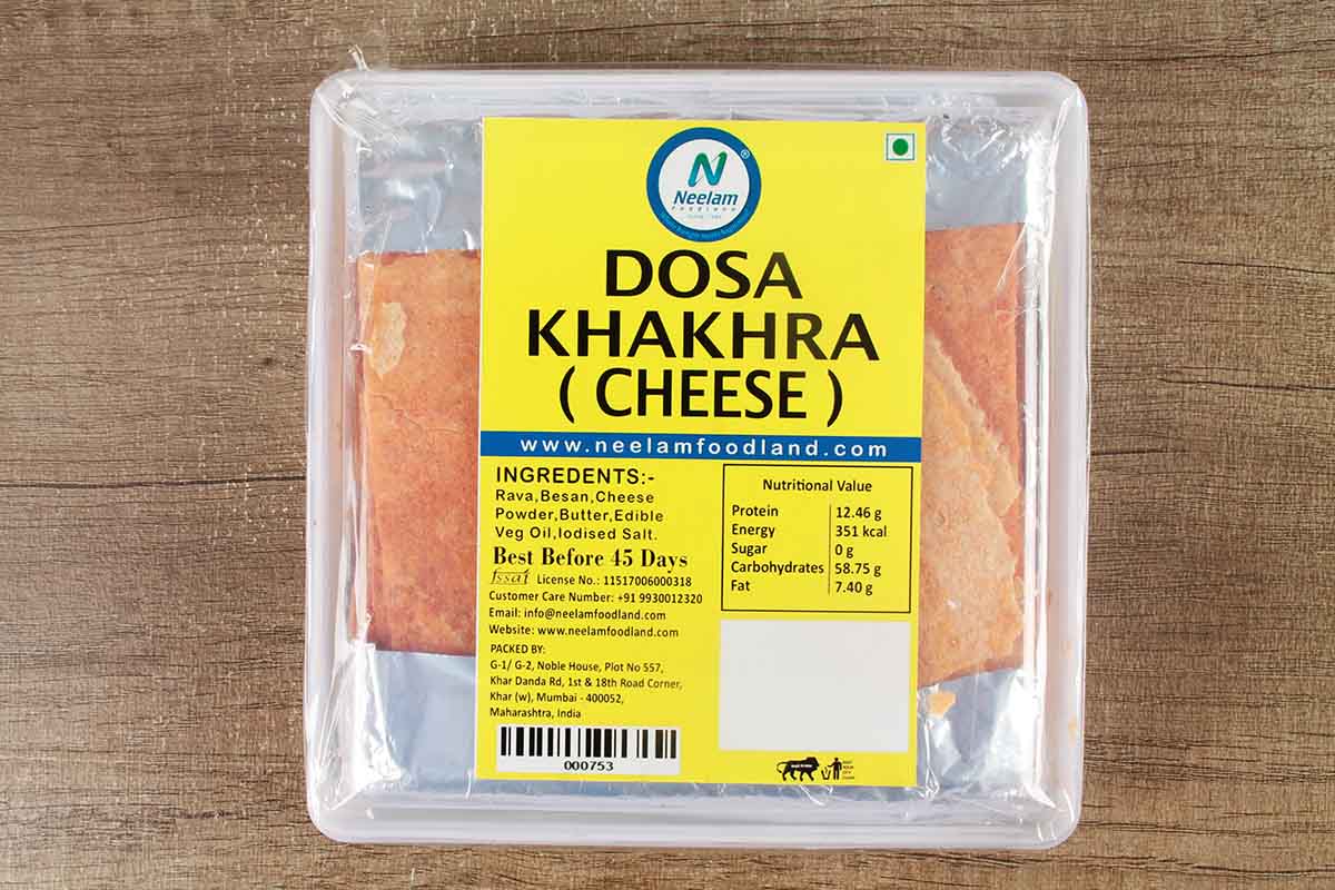 Dosa Khakhra Cheese 20 Pc