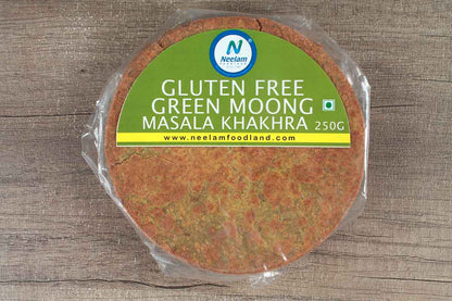 GLUTEN FREE GREEN MOONG MASALA KHAKHRA 250 GM