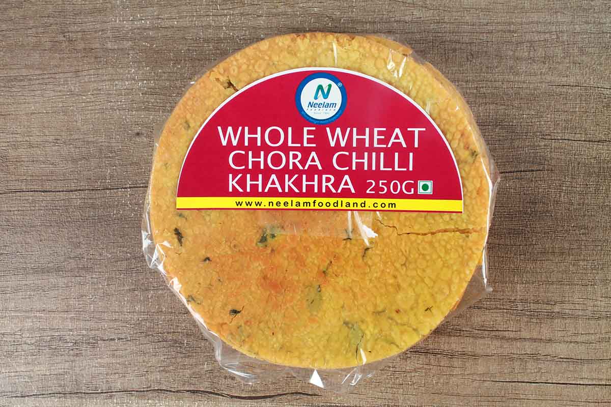 Whole Wheat Chora Chilly Khakhra 250 Gm