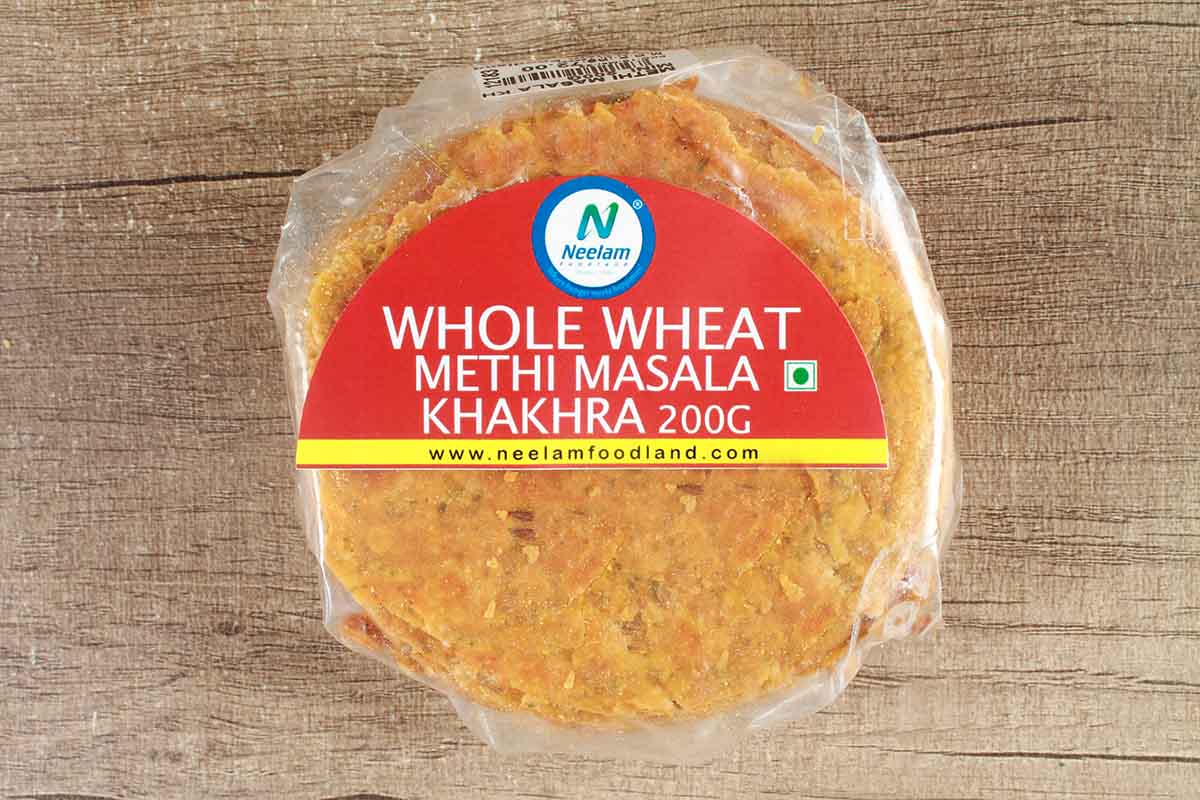Whole Wheat Methi Masala Khakhra Mini 200 Gm