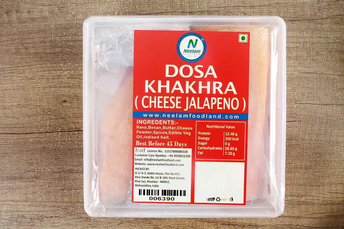 Dosa Khakhra Cheese Jalapeno 20Pcs