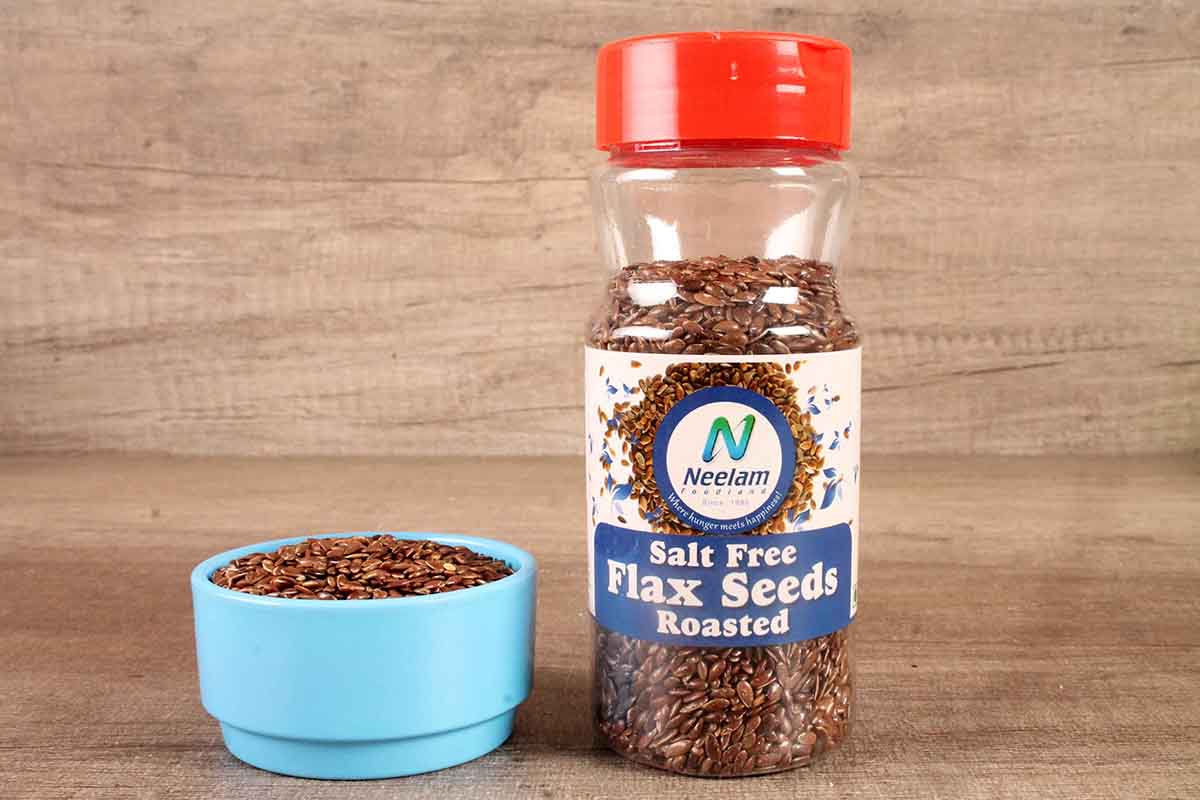 Roasted Salt Free Flax Seeds 100 Gm