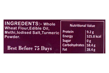 Salt Free Methi Khakhra 250 Gm