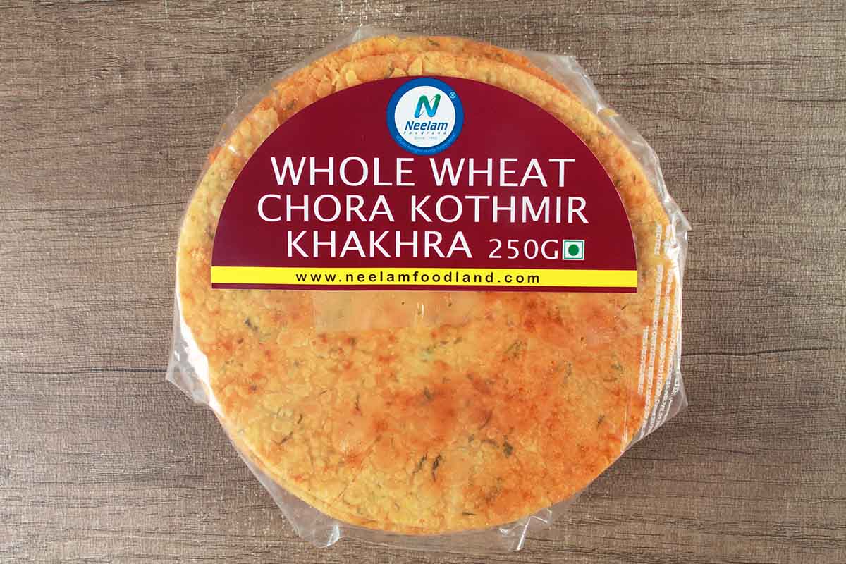 Whole Wheat Chora Kothmir Khakhra 250 Gm