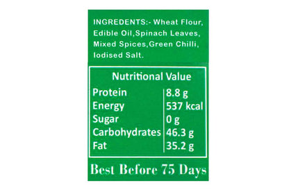 Whole Wheat Palak Khakhra Mini 200 Gm