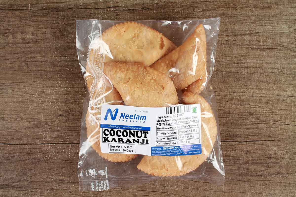 Coconut Karanji 5 Pc